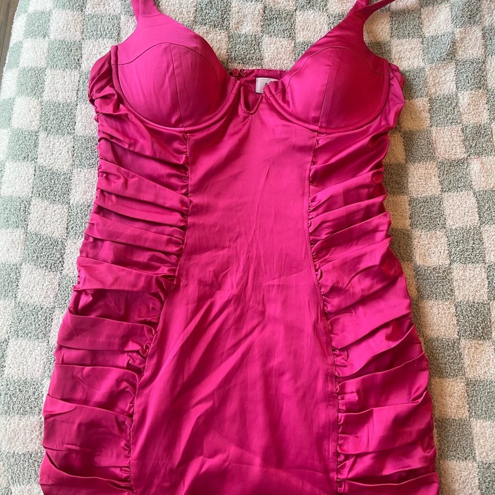 Oh Polly Hot Pink Mini Dress